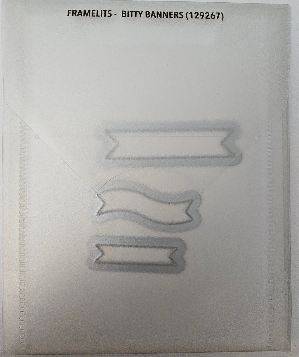 Stampin' Up! Big Shot Framelits Bitty Banners 3 pcs Die Cut Set 129267