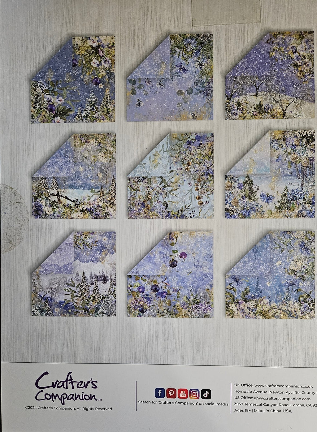 Crafter's Companion Winter Forest Collection - 12 X 12 Paper Pad CC-PAD12-WIFR