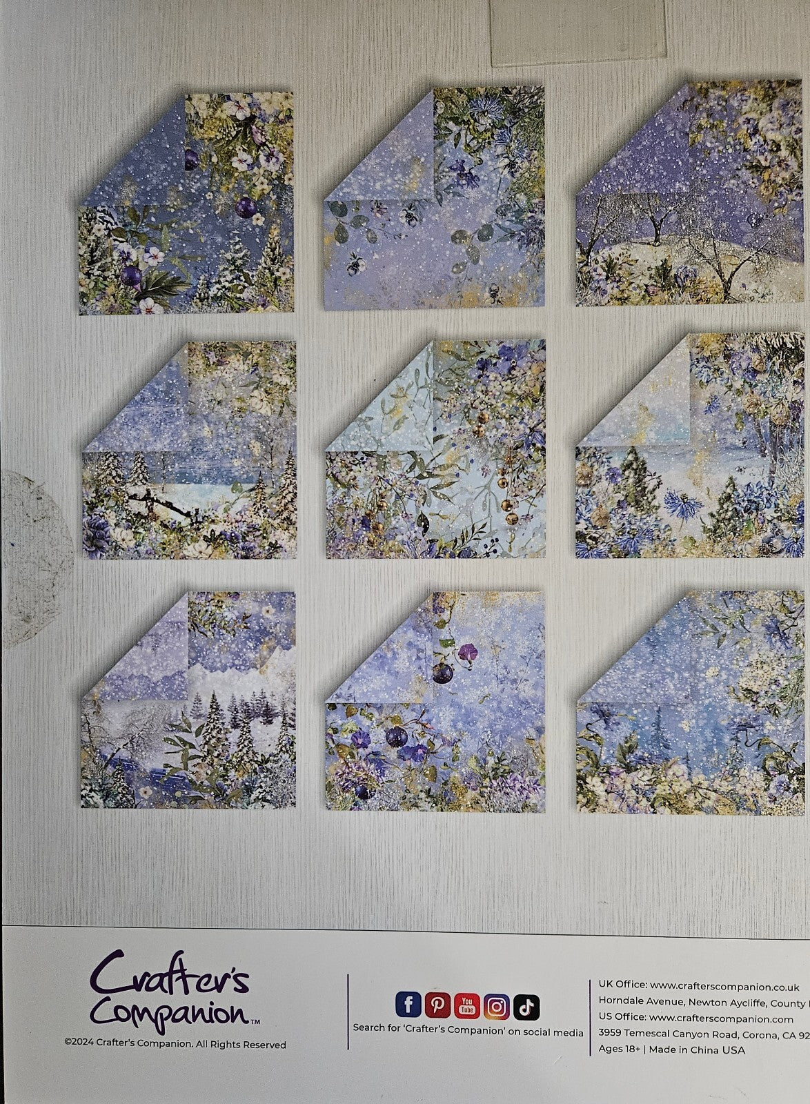 Crafter's Companion Winter Forest Collection - 12 X 12 Paper Pad CC-PAD12-WIFR