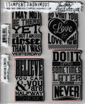 CMS291 Motivation 3 Stampers Anonymous Tim Holtz Quote Rubber Stamp Set