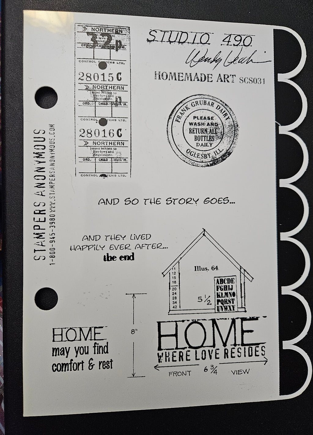 Studio 490 Homemade Art SCS031 Stamp Set by Wendy Vecchi Stampers Anonymous