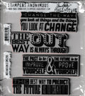 CMS290 Motivation 2 Stampers Anonymous Tim Holtz Quote Rubber Stamp Set