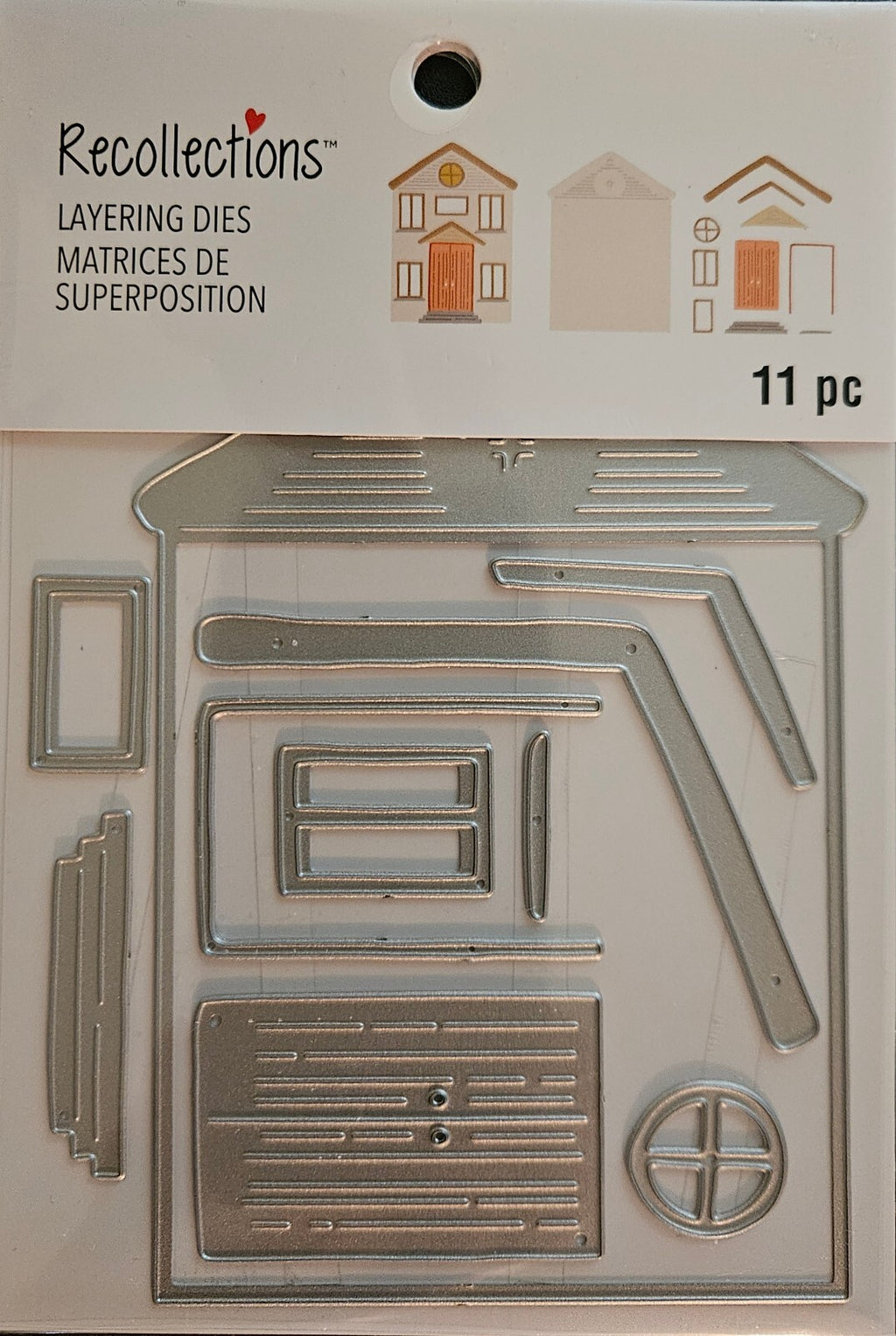 767490 Recollections Layering Dies 11-Piece House Die Cutting Cartridge Set