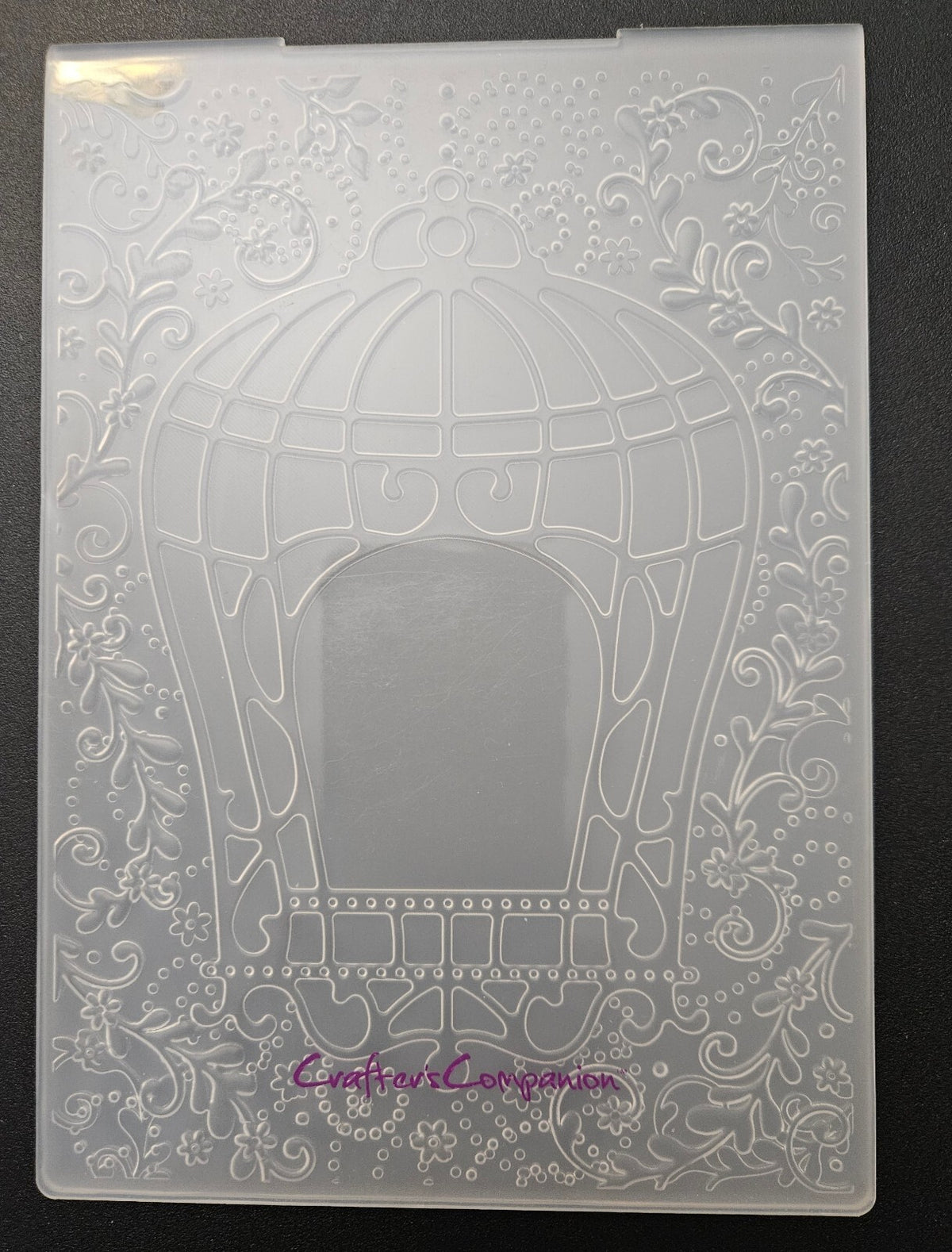 Crafter's Companion 3D Embossing Folder with Birdcage Design 5" x 7"