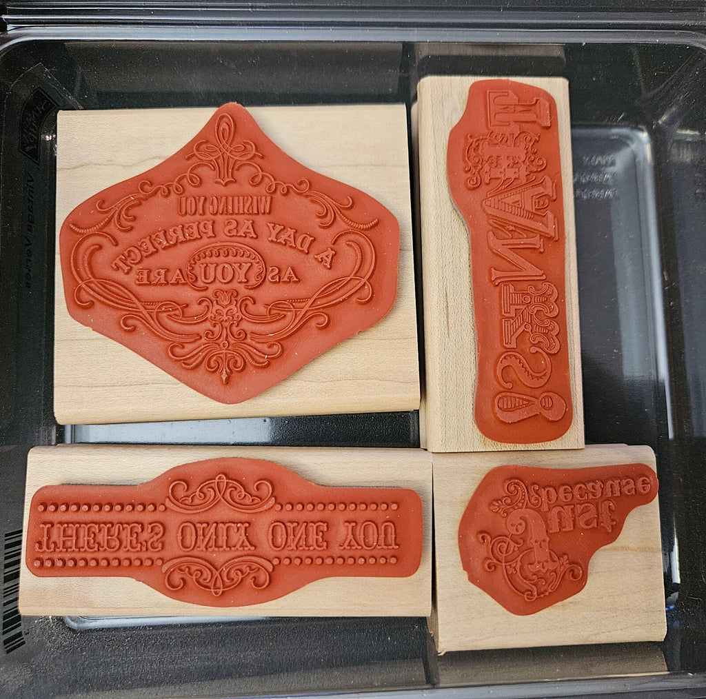 Stampin' Up! Wooden Rubber Stamp Set - Verses Collection
