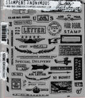 CMS225 Correspondence Stampers Anonymous Tim Holtz Collection Clear Stamp Set