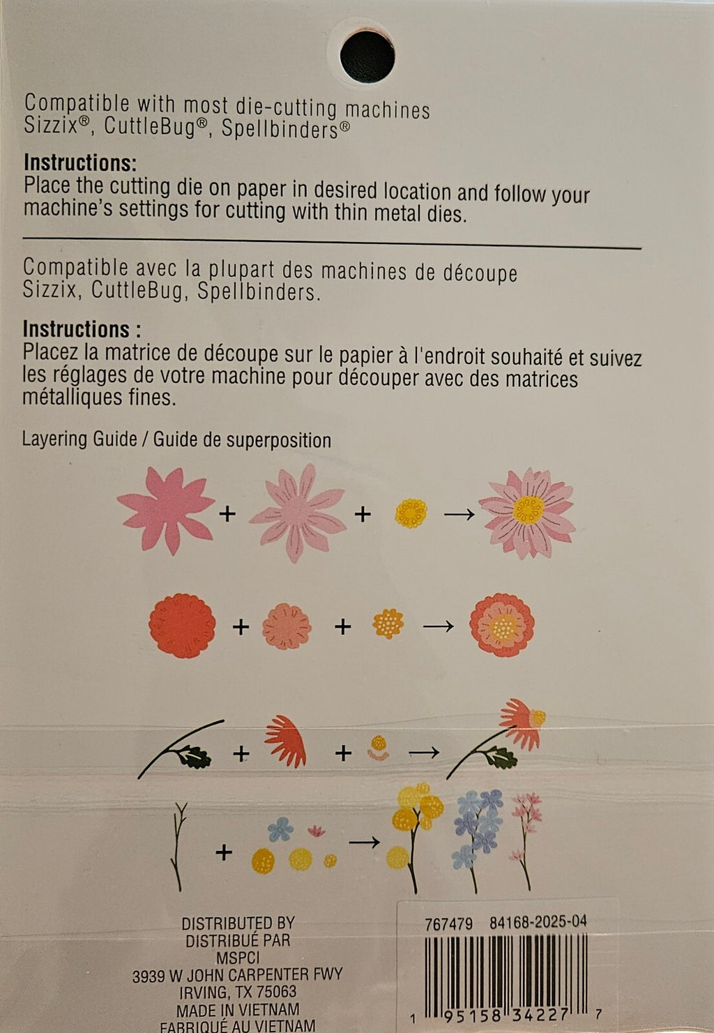 767479 Recollections 17-Piece Floral Layering Dies for Die Cutting Machines