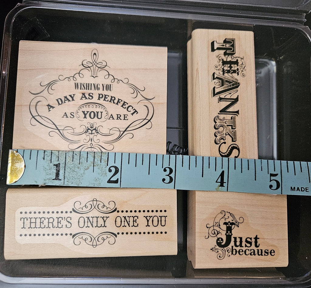 Stampin' Up! Wooden Rubber Stamp Set - Verses Collection