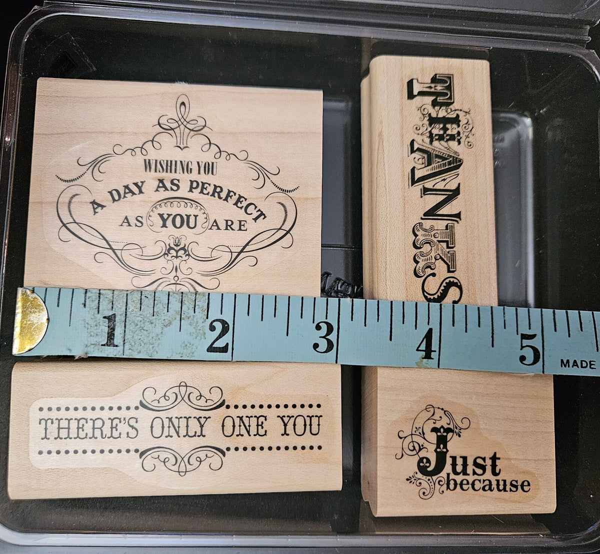 Stampin' Up! Wooden Rubber Stamp Set - Verses Collection