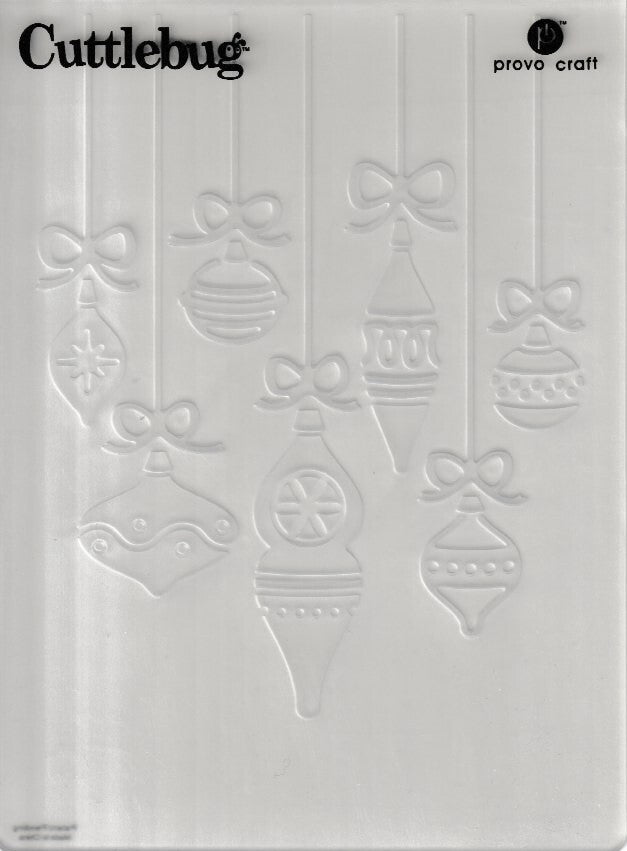 Cuttlebug Embossing Folder Hanging Ornaments Design