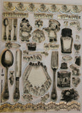 Craft Stamps Kitchen and Cooking Themed Clear Stamp Set
