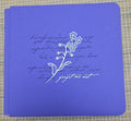 Creative Memories Forget Me Not Purple Alzheimers Association Scrapbook Album