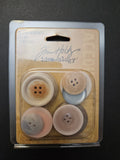 THH2922 Tim Holtz Idea-ology Shabby Buttons Set of 10