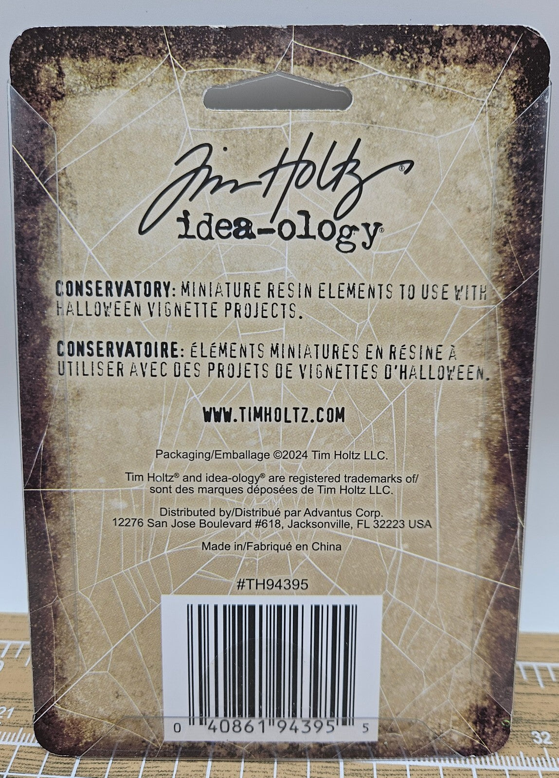 TH94395 Tim Holtz Idea-ology Conservatory Miniature Resin Elements for Crafting
