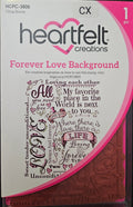 Heartfelt Creations Forever Love Background Cling Stamp HCPC-3805 (CX)