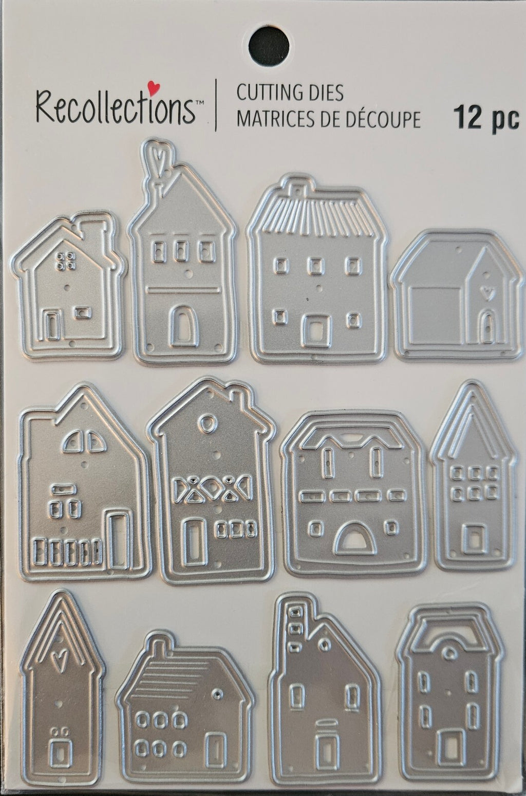 771715 Recollections House Metal Cutting Dies – 12‑Piece Mini Home Set