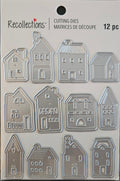 771715 Recollections House Metal Cutting Dies – 12‑Piece Mini Home Set