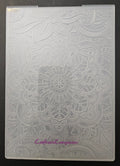 Crafter's Companion 3D Embossing Folder with Floral Mandala Design Indian Summer