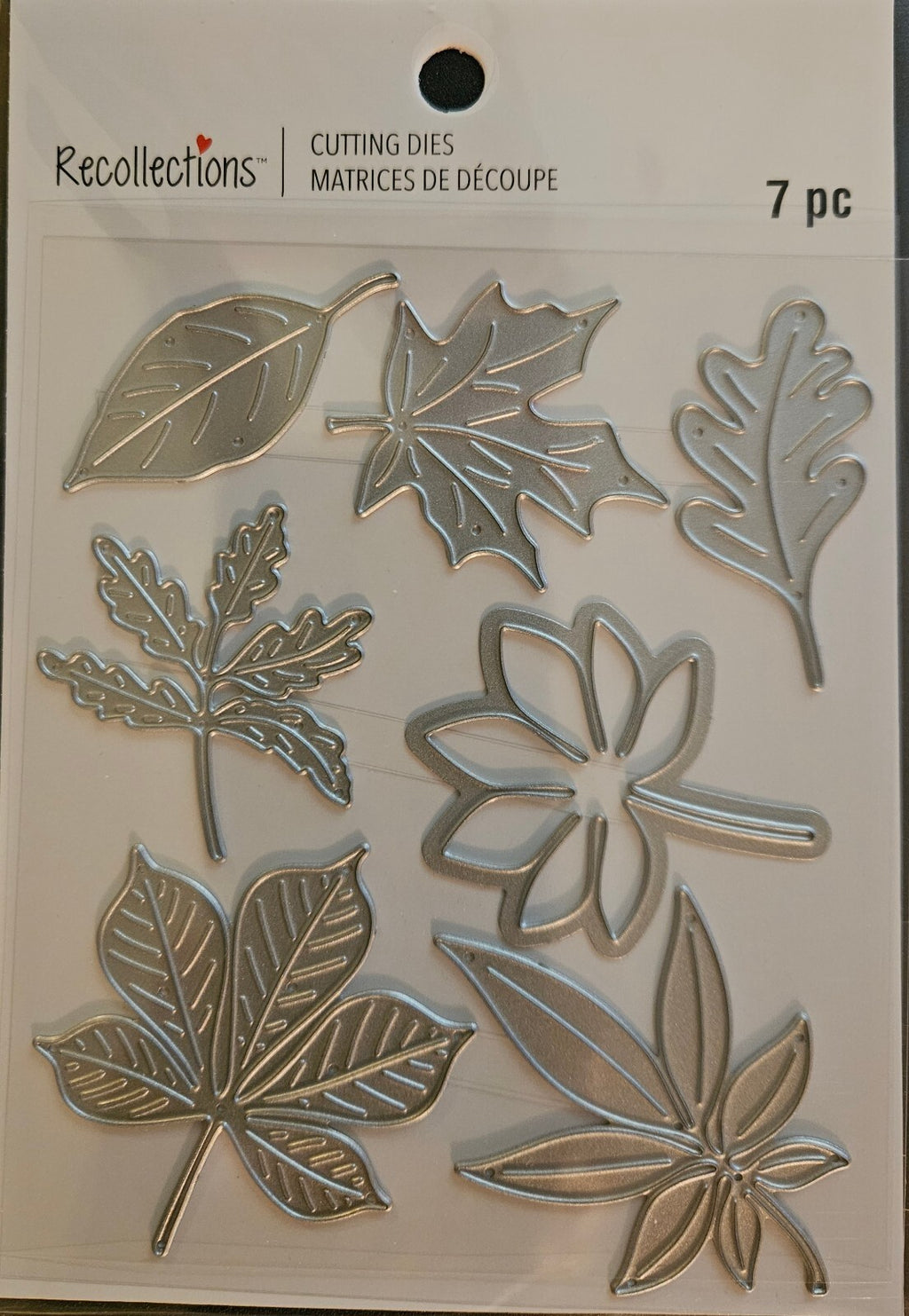 767489 Recollections 7-Piece Silver Leaf Die Cutting Dies