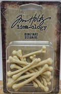 TH94391 Tim Holtz Idea-ology Boneyard Miniature Resin Bones 12 Pieces Halloween