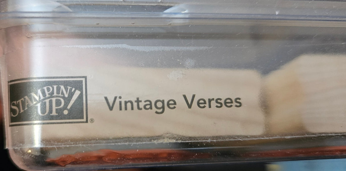 Stampin' Up! Wooden Rubber Stamp Set - Verses Collection