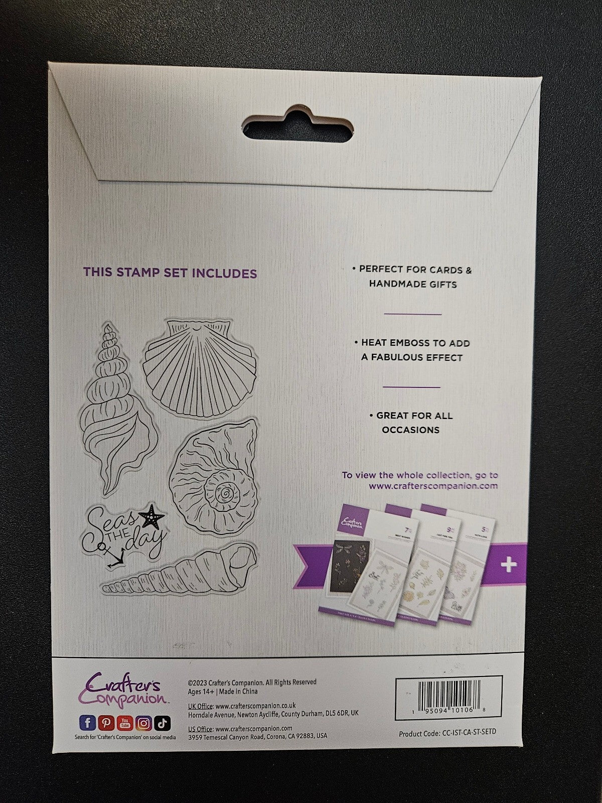 Crafters Companion Seas The Day Clear Acrylic Stamp Set 5 Pieces