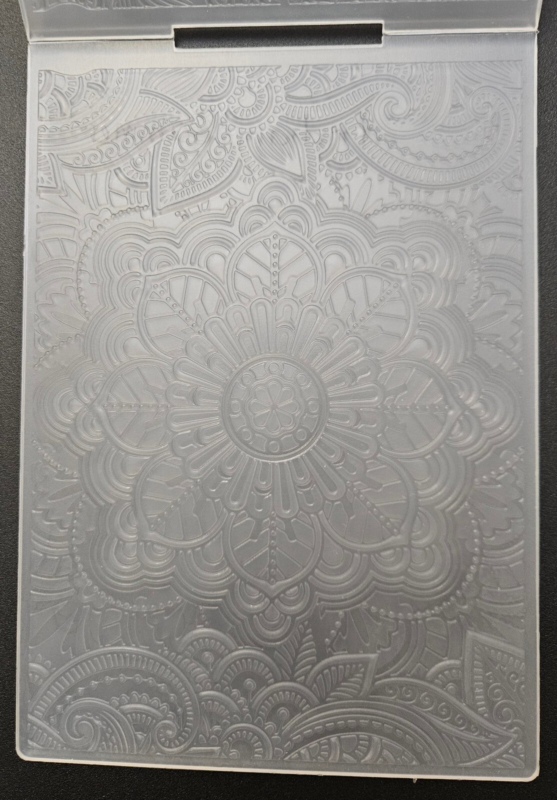 Crafter's Companion 3D Embossing Folder with Floral Mandala Design Indian Summer