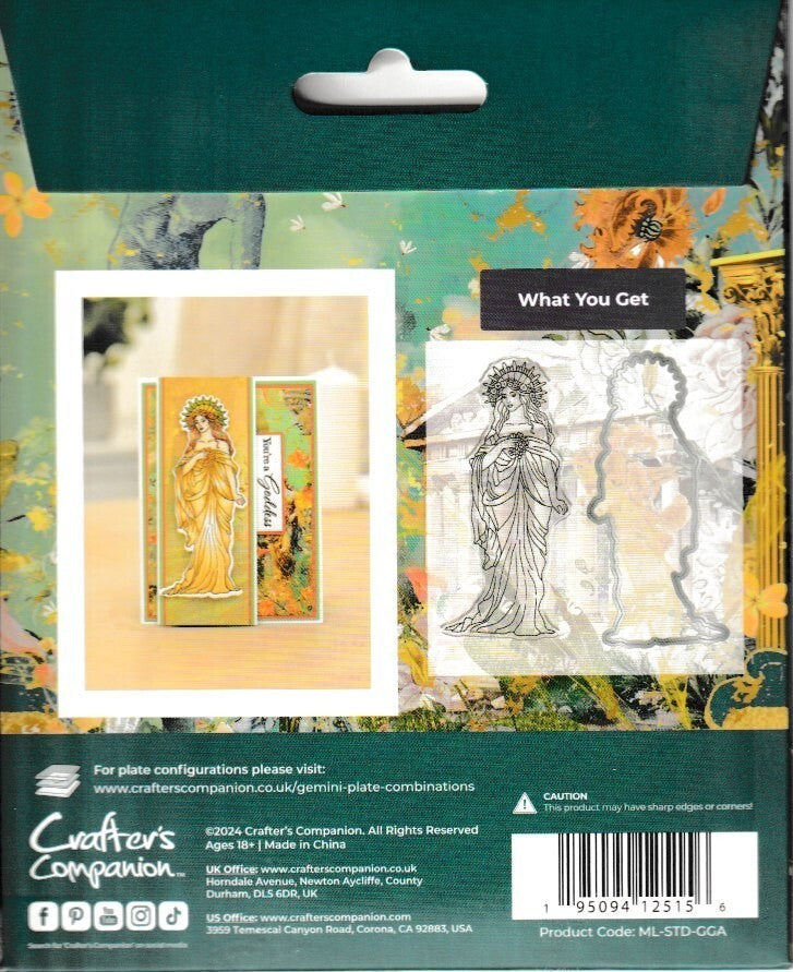 Greek Goddess Aphrodite Stamp Metal Die Set Crafters Companion Myths & Legends