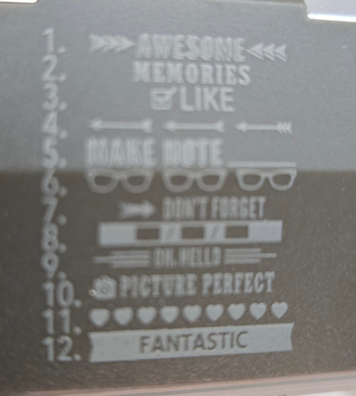 Stampin' Up! Rotating Rubber Stamp with Multiple Phrases