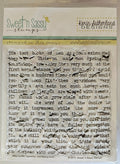 Typewriter Text Background Clear Stamp by Sweet 'n Sassy Stamps NIP K Sutherland