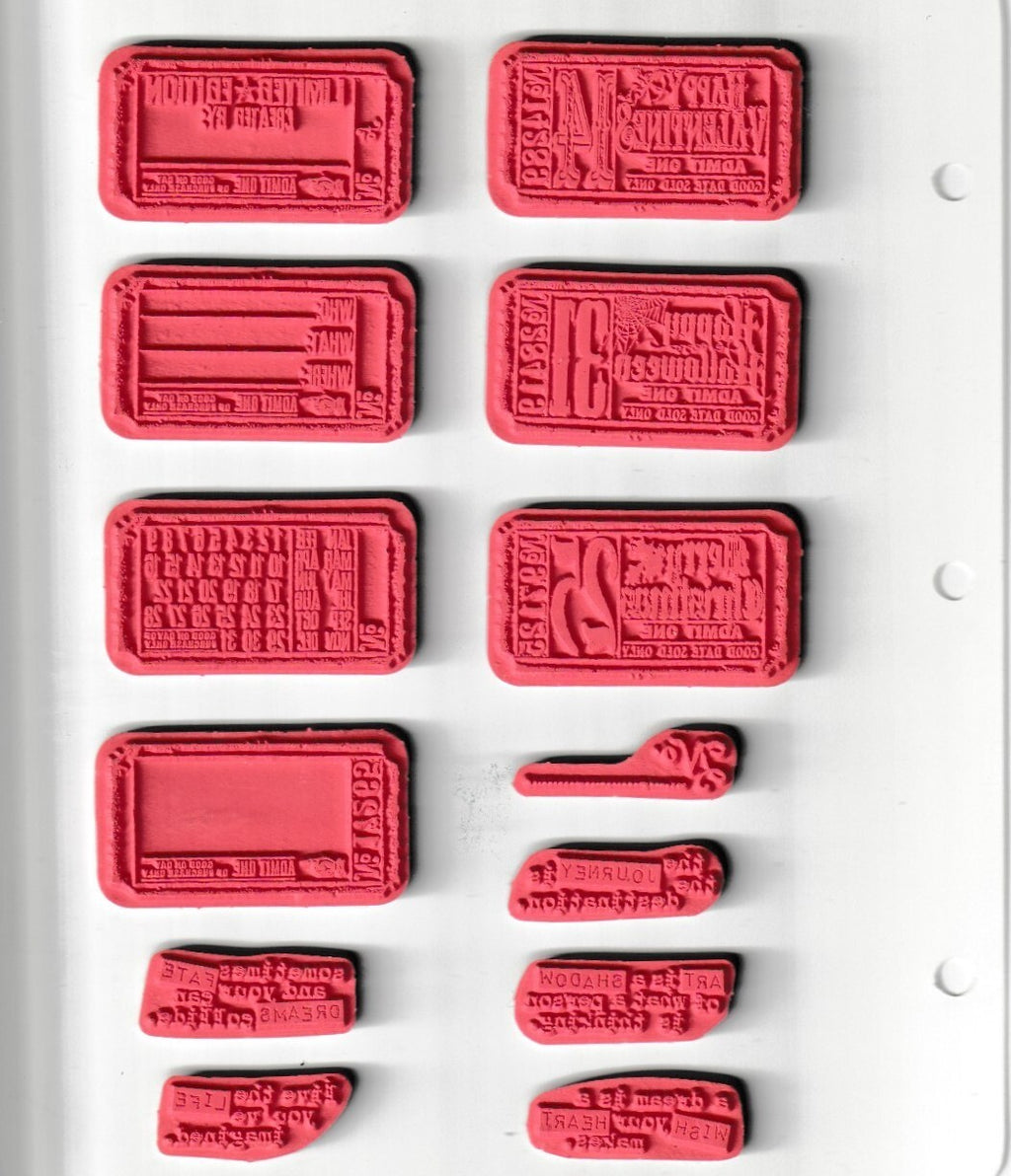 CMS100 Odds And Ends Stampers Anonymous Tim Holtz Collection Rubber Stamps Set