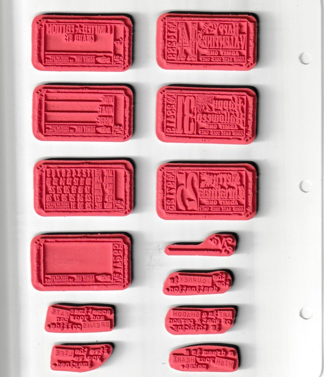 CMS100 Odds And Ends Stampers Anonymous Tim Holtz Collection Rubber Stamps Set
