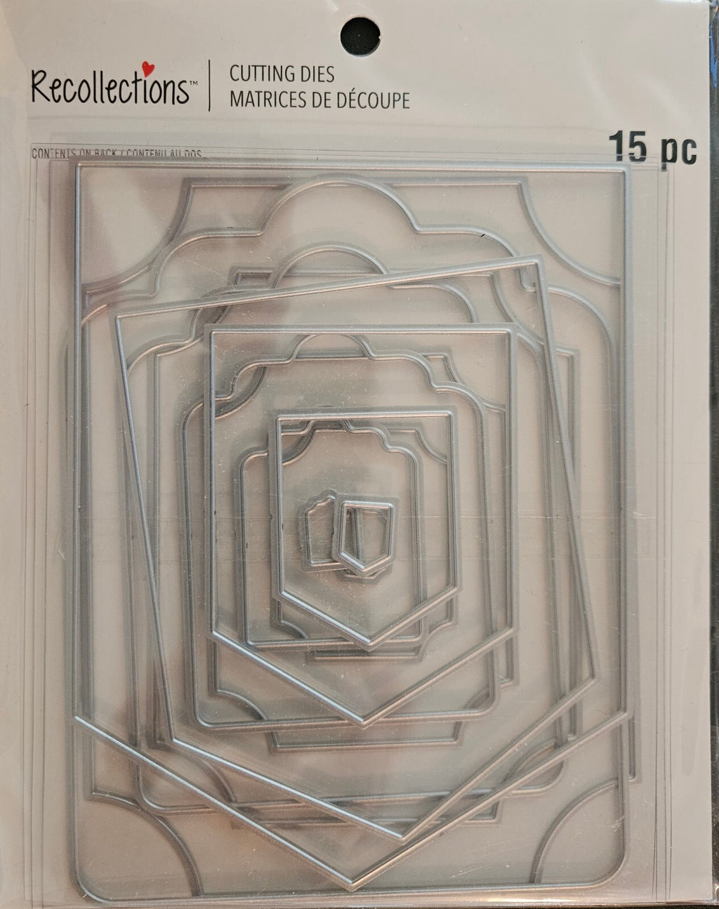 771707 Recollections 15-Piece Infinity Paper Cutting Dies 3 designs of 5 each