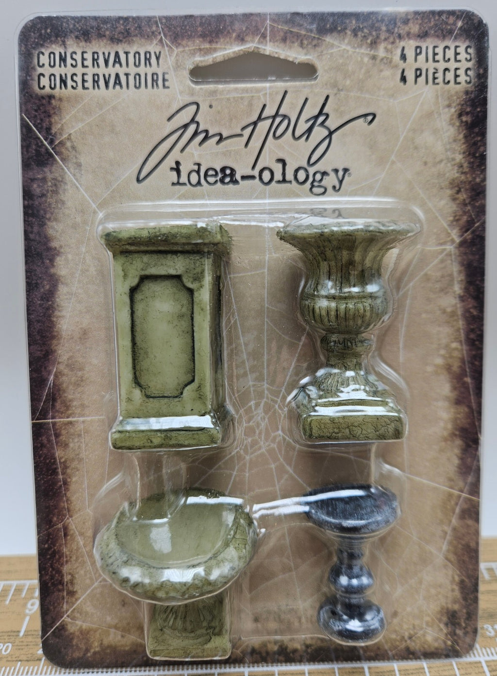 TH94395 Tim Holtz Idea-ology Conservatory Miniature Resin Elements for Crafting