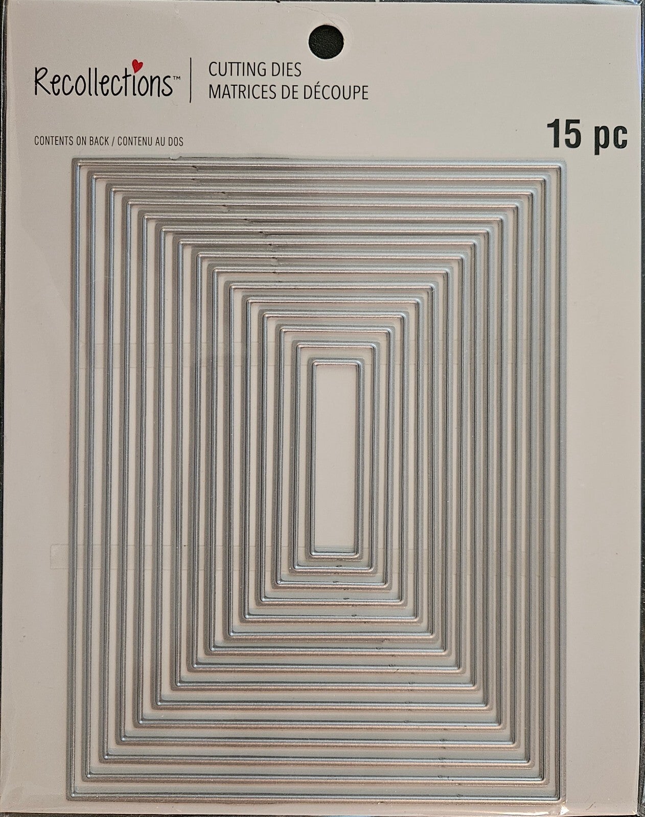 771703 Recollections 15-Piece Nesting Rectangular Cutting Dies Infinity Set