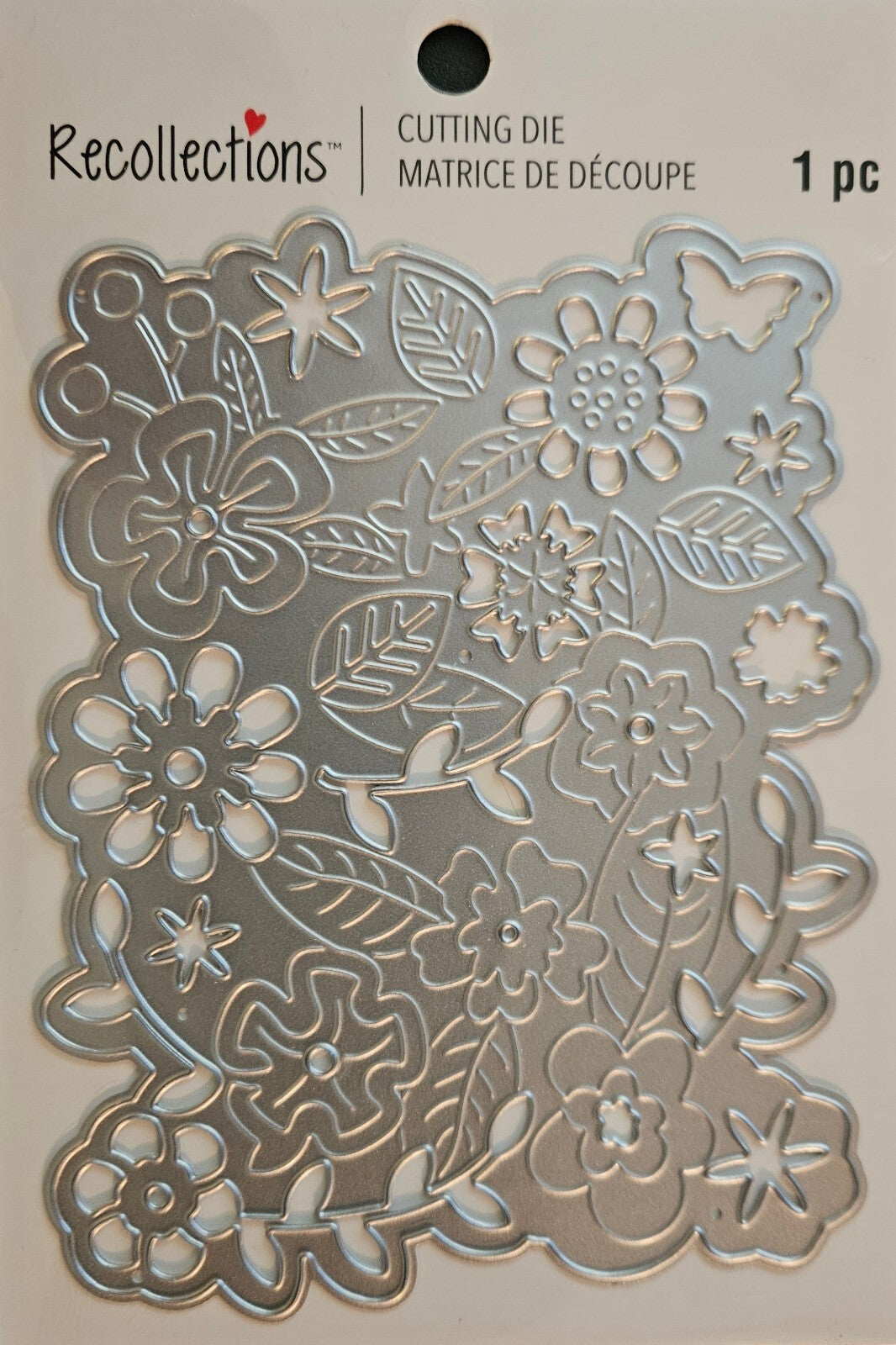 771714 Recollections Floral Butterfly Metal Cutting Die 1‑Piece Detailed Design