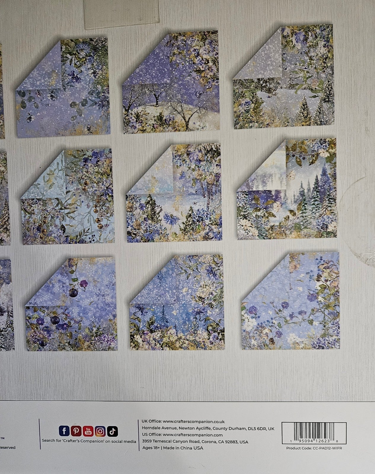 Crafter's Companion Winter Forest Collection - 12 X 12 Paper Pad CC-PAD12-WIFR