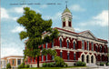 Postcard Calhoun County Court House Anniston Ala UNP Linen EC Kropp