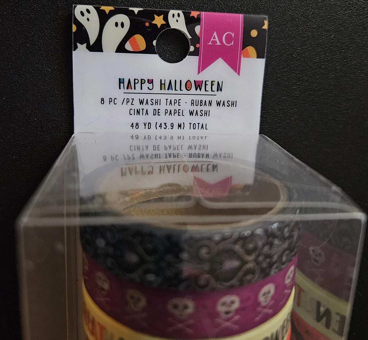 Happy Halloween Washi Tape American Crafts 34024703 8 rolls 4-6 Yards each