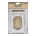 TH93786 Partial Pkg - Idea-ology Tim Holtz Baseboard Frames Lace 3 of 6 frames