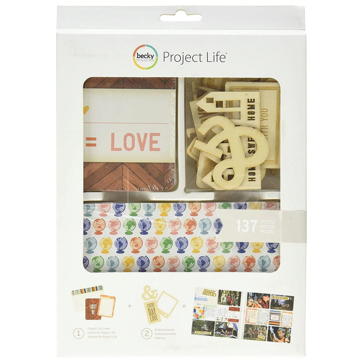 Becky Higgins Project Life Ready Set Go Edition 137 Piece Journaling Kit