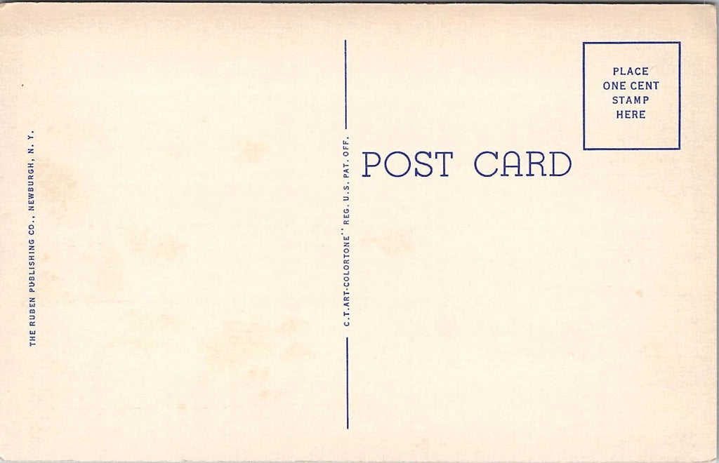 Postcard Sing Sing Prison Ossining N.Y. in Background Ruben Publishing Acme News