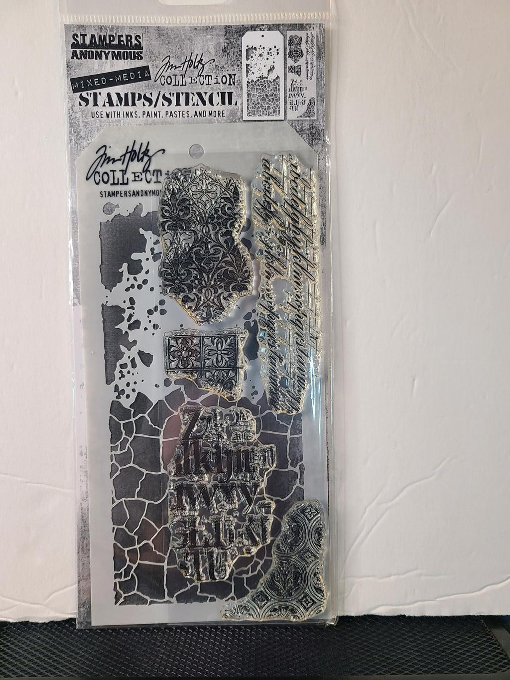 THMM123 Fragments Grime and Crackle Tim Holtz Stamps/Stencils Stampers Anonymous