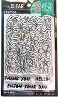 CM703 Day Flowers Background Clear Stamp Set by Hero Arts