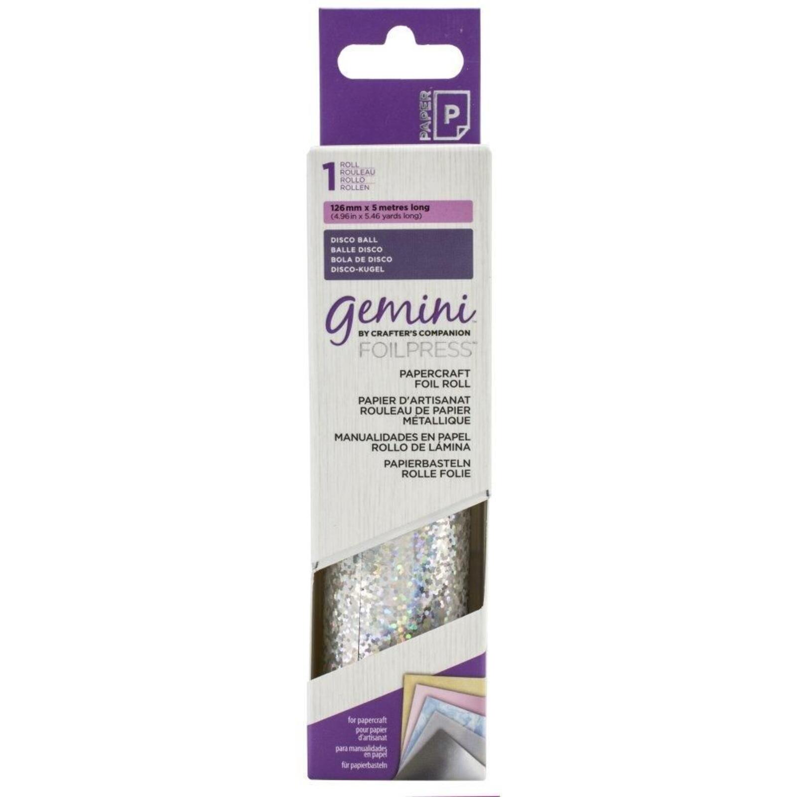 Gemini Foilpress Papercraft Foil Roll - Disco Ball 709650879539 GEM-FOIL-PC-DISC