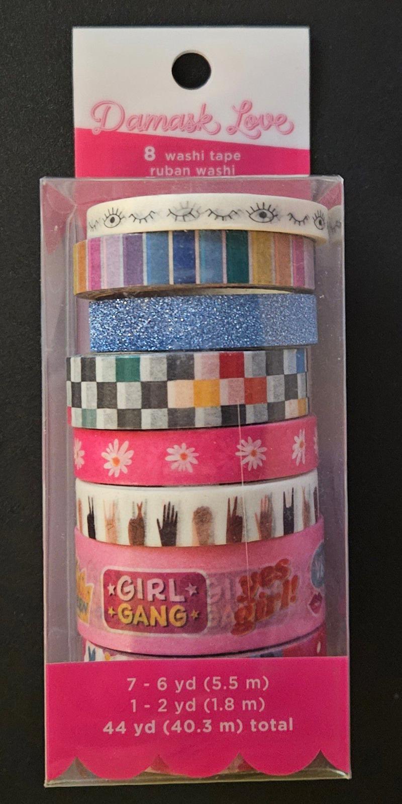 Damask Love Washi Tape GRL PWR 7 rolls 356294 NIP American Crafts
