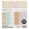 683756 Basic Paper Pad by Recollections 6" X 6" 12 designs - 2 sheets each
