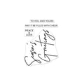 CM645 Hero Arts Poly Clear Christmas Stamps, Season Greetings