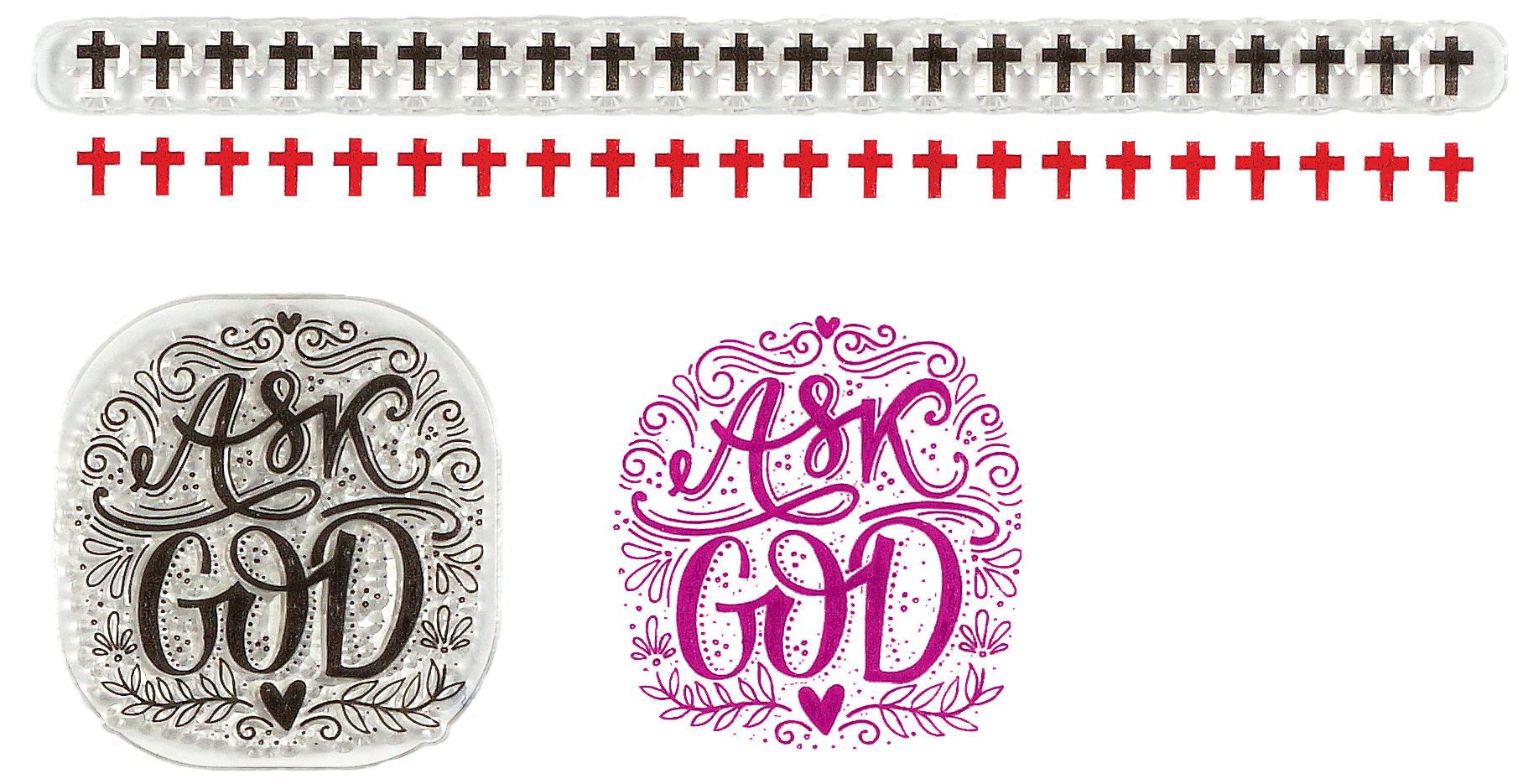 Faith Clear Silicone Stamp Set