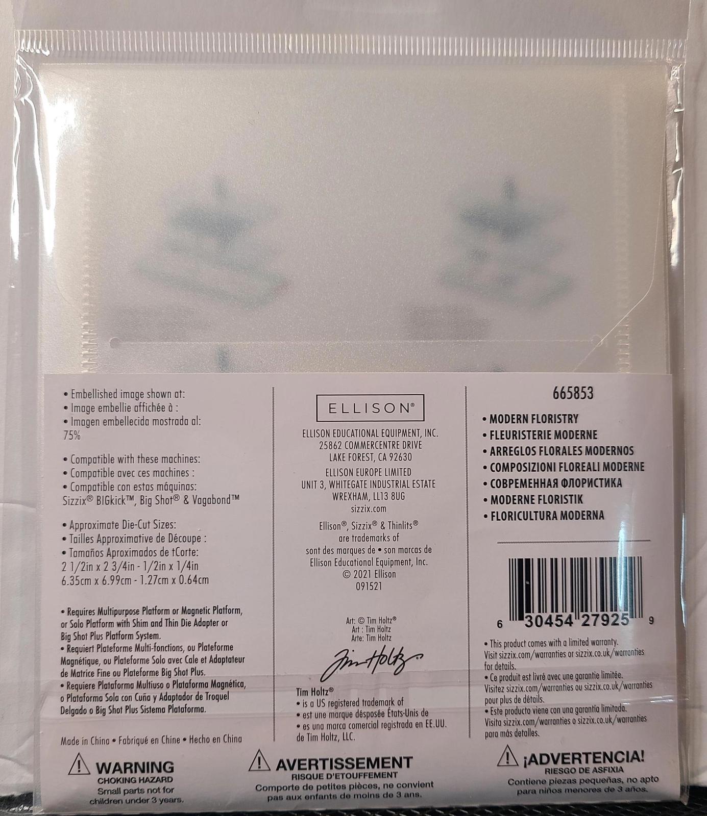 Sixxiz Thinlits Tim Holtz 665853 Modern Forestry NIP 630454279259